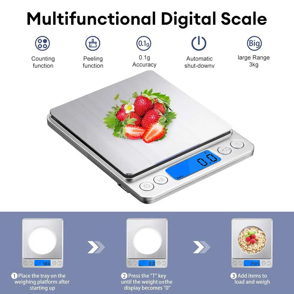 Utensly™ Digital Kitchen Scale